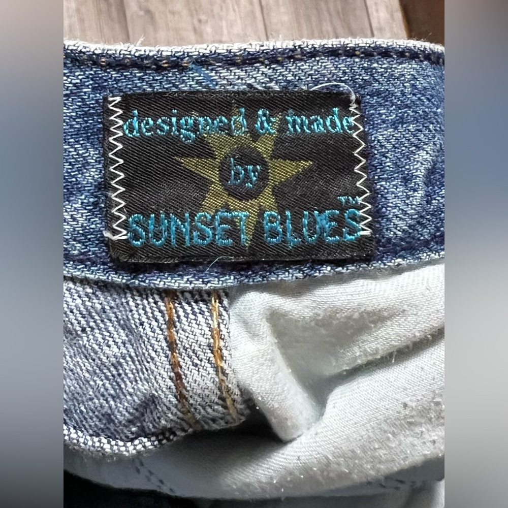 Vintage 80’s SUNSET BLUES High Waist No Stretch Mom Jeans Straight Leg Denim - Picture 10 of 11